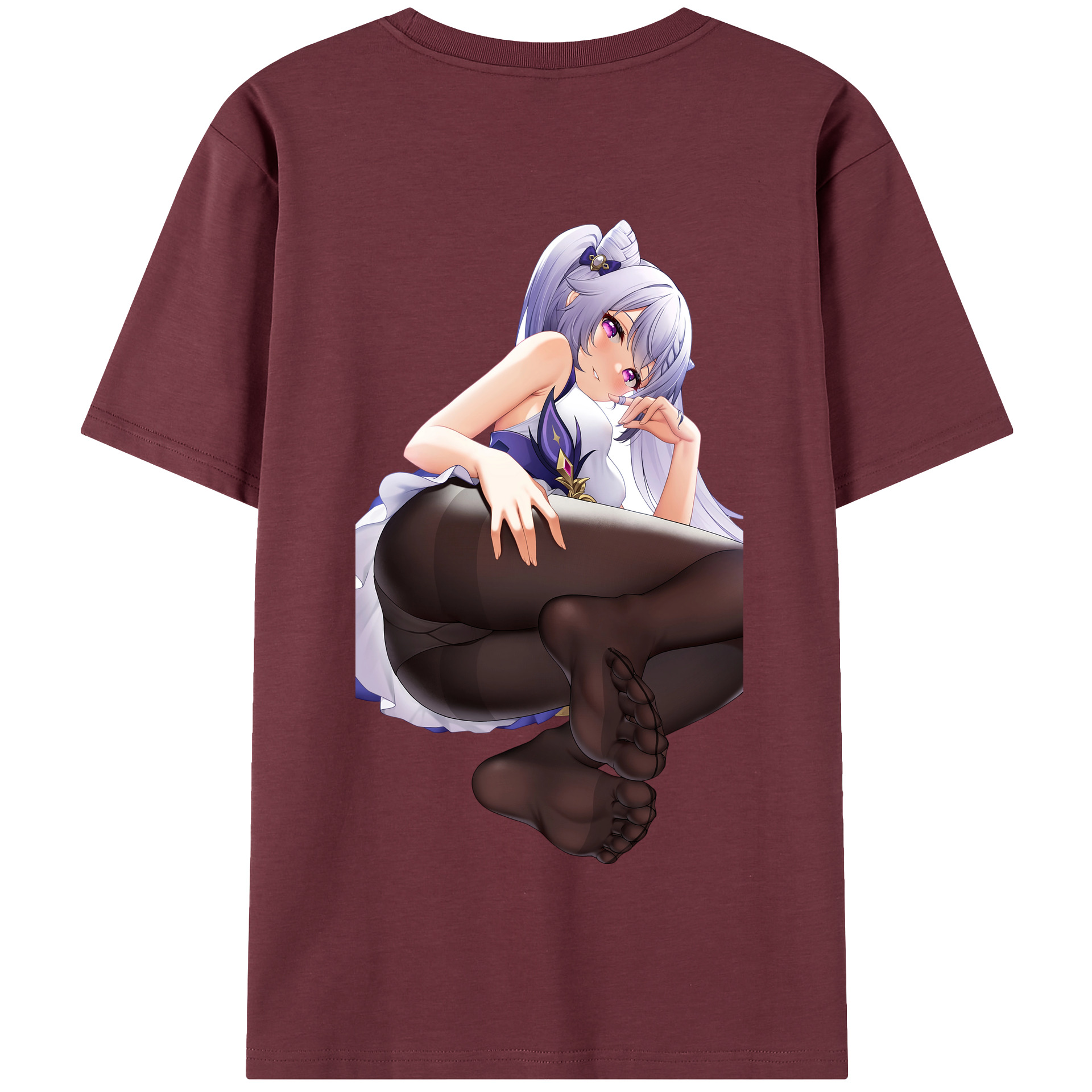 げんし神 刻晴 こくせい genshin Kokusei 綿100％半袖Tシャツ（背面プリント）